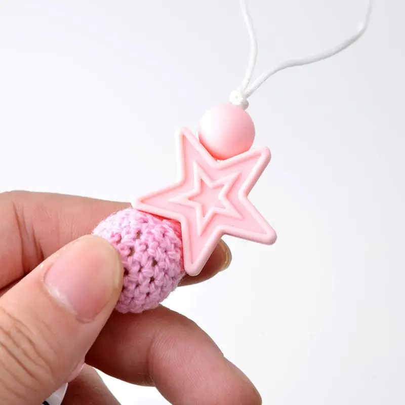 DIY Personalized Colored Beaded Baby Pacifier Chain Clip Appease Nipple Silicone Dentition Chew Toy for Newborn
DIY Personalized Colored Beaded Baby Pacifier Chain Clip Appease Nipple Silicone Dentition Chew Toy for Newborn