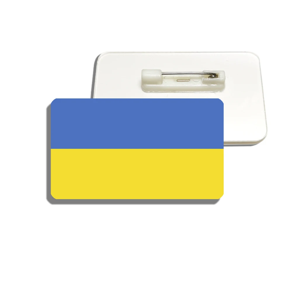 Фото Значок для рюкзаков украинский Национальный флаг брошь в виде флага