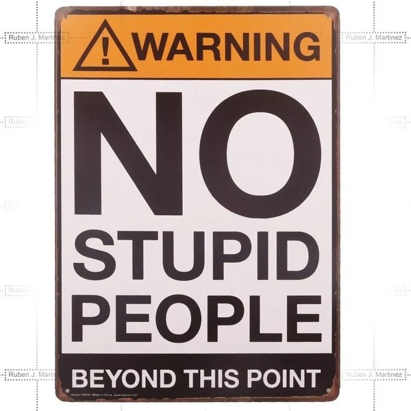 Retro tin paintings No Stupid People Funny Metal Sign Retro Tin Signs for Store Pub Bar Home Decoration
Retro tin paintings No Stupid People Funny Metal Sign Retro Tin Signs for Store Pub Bar Home Decoration