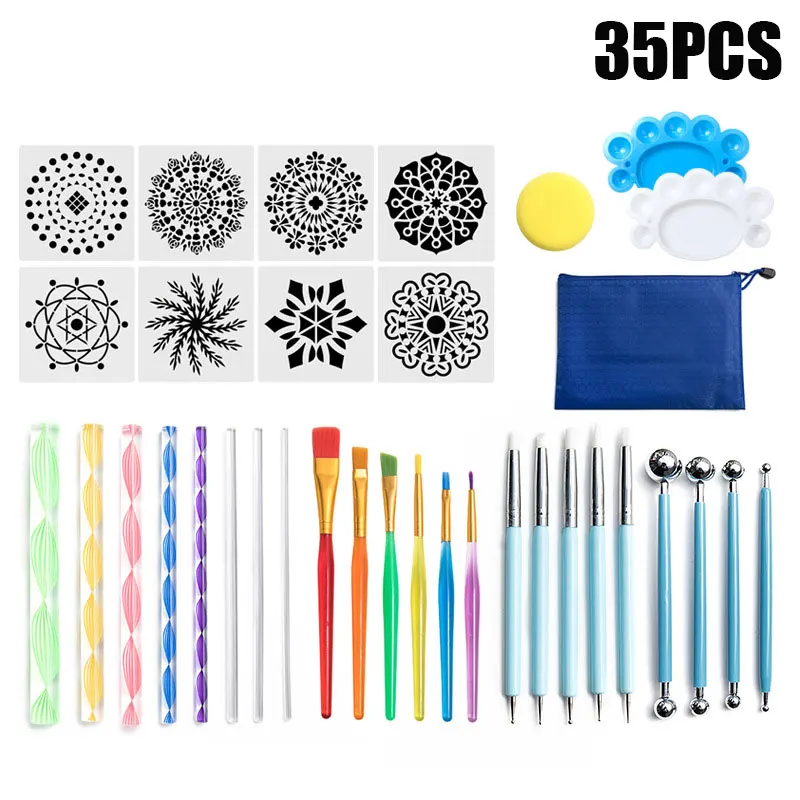 New Mandala Dotting Tools Set For Painting Rocks Pottery Portable Multifunction Embossing Dot Kit Tool Set Handwork Decoration
New Mandala Dotting Tools Set For Painting Rocks Pottery Portable Multifunction Embossing Dot Kit Tool Set Handwork Decoration