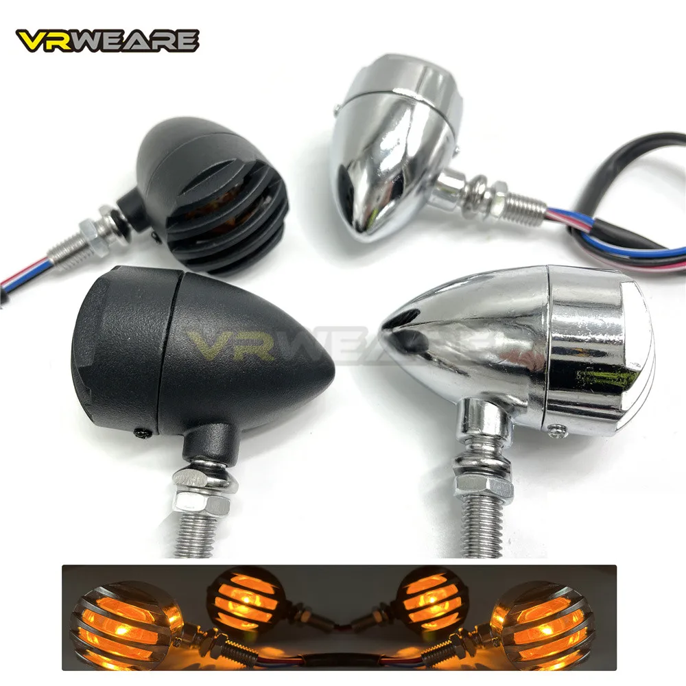 2pcs Vintage Motorcycle Turn Signal Indicator Blinker Light Flasher Lamp for Harley for Cafe Racer Silver Black
2pcs Vintage Motorcycle Turn Signal Indicator Blinker Light Flasher Lamp for Harley for Cafe Racer Silver Black