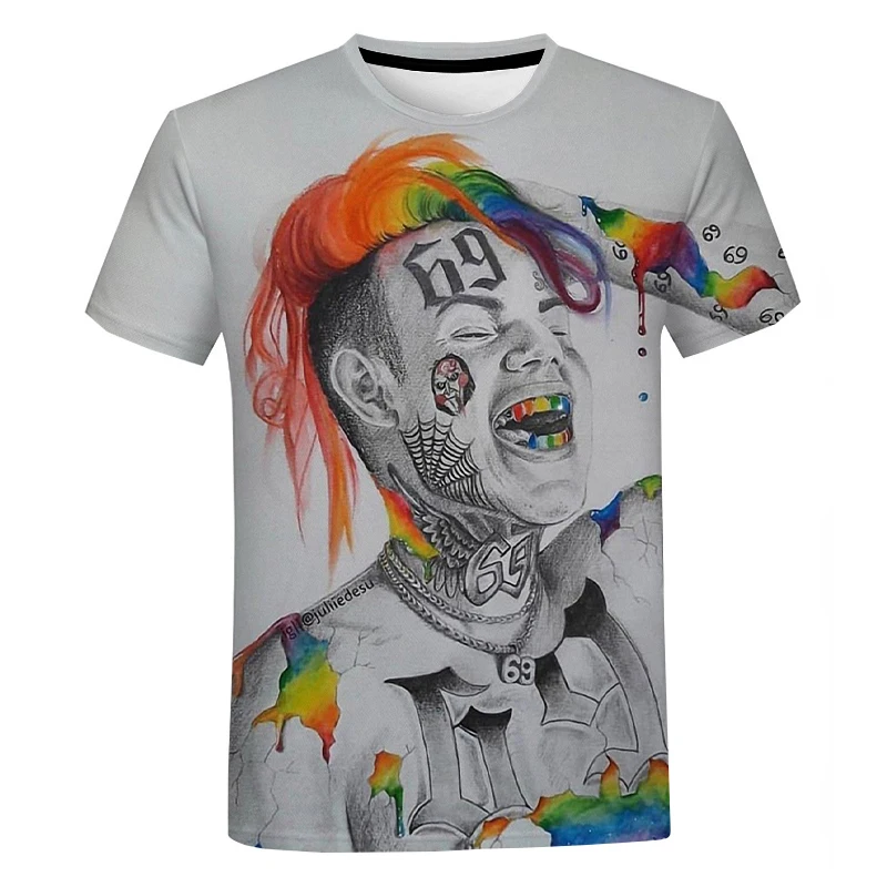 Hot Sale Singer 6ix9ine T-Shirt 3D Short Sleeve Unisex Fashion Casual Harajuku Round-neck Short Sleeve Streetwear Oversize Top
Hot Sale Singer 6ix9ine T-Shirt 3D Short Sleeve Unisex Fashion Casual Harajuku Round-neck Short Sleeve Streetwear Oversize Top