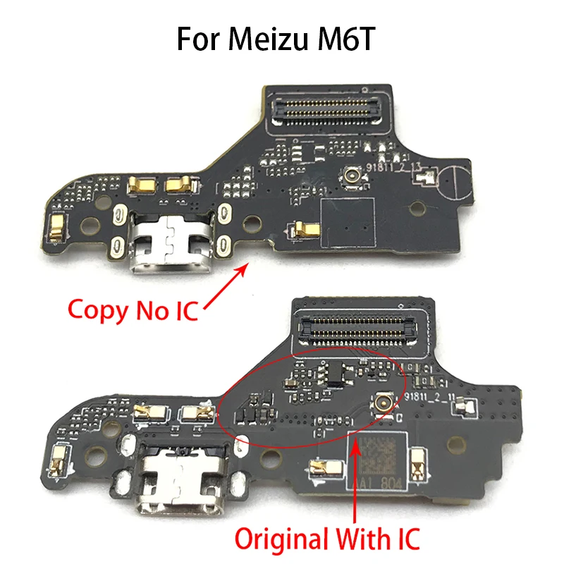 Оригинальный USB док коннектор для зарядки Meizu M6T 6T зарядный порт микрофон гибкий