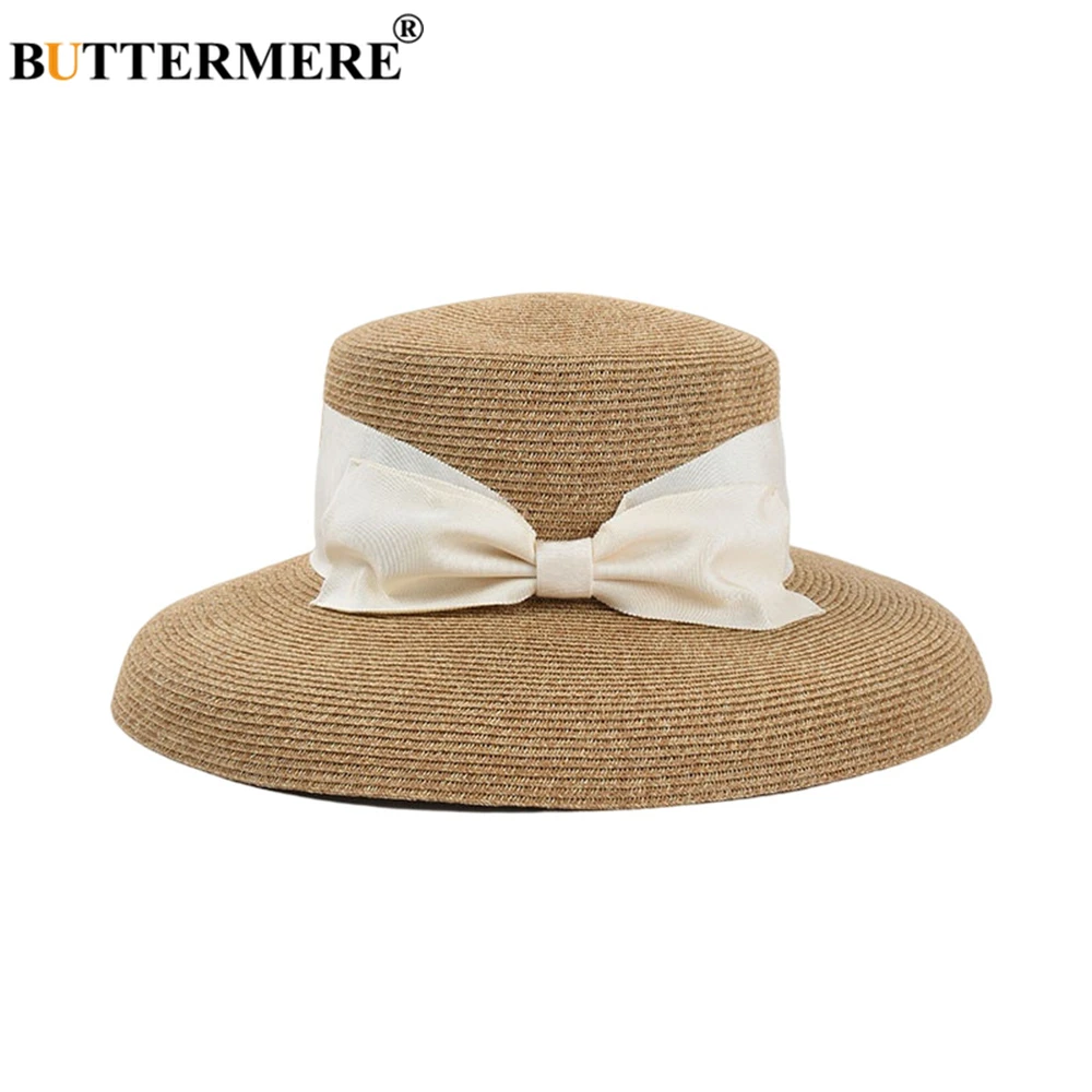 BUTTERMERE Women Hat French Retro Bow Hepburn Style Sun Visor Straw Hat Wide Brim Folding Brand 2021 New Womens Summer Hats
BUTTERMERE Women Hat French Retro Bow Hepburn Style Sun Visor Straw Hat Wide Brim Folding Brand 2021 New Womens Summer Hats