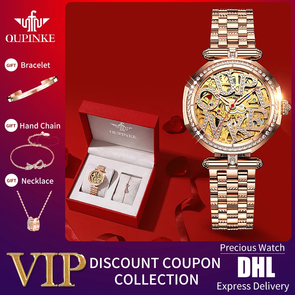 Часы-скелетоны OUPINKE женские механические, водонепроницаемые автоматические брендовые наручные часы с сапфировым стеклом
Часы-скелетоны OUPINKE женские механические, водонепроницаемые автоматические брендовые наручные часы с сапфировым стеклом