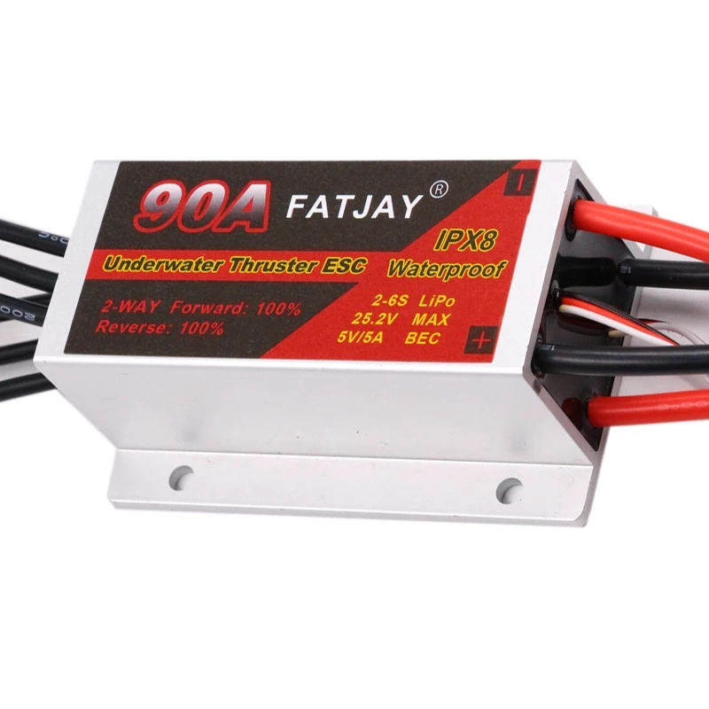 100M Waterproof IPX8 24V 90A Brushless ESC One Turn Two Motors Differential ROV Submarine Thruster
100M Waterproof IPX8 24V 90A Brushless ESC One Turn Two Motors Differential ROV Submarine Thruster