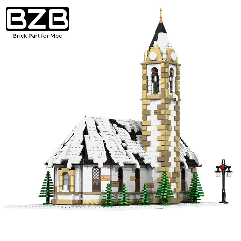 BZB MOC Compatible With 6195 Christmas Street View Winter Christmas Cathedral Block Model Brick Children's Birthday Gifts Toys
BZB MOC Compatible With 6195 Christmas Street View Winter Christmas Cathedral Block Model Brick Children's Birthday Gifts Toys