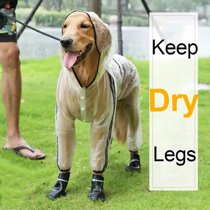 Newest Pet Raincoat Puppy Four-legged Hooded Transparent Waterproof Teddy Medium Large Dog Rain Out Clothes For Animals Raincoat
Newest Pet Raincoat Puppy Four-legged Hooded Transparent Waterproof Teddy Medium Large Dog Rain Out Clothes For Animals Raincoat