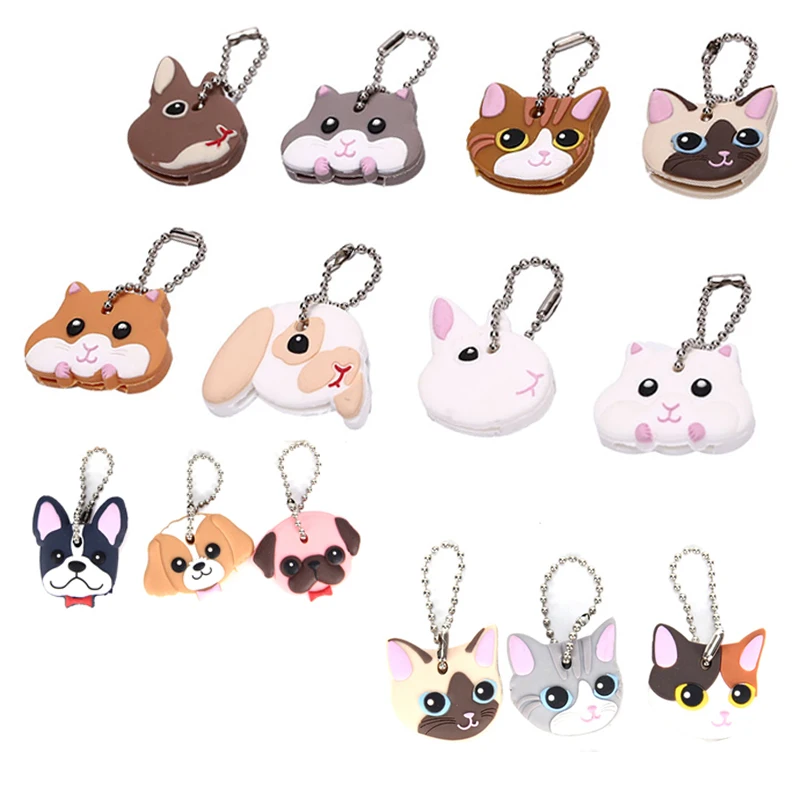 1 Pc Silicone Key Ring Cap Head Cover Keychain Case Shell Cat Hamster Dog Animals Shape Lovely Jewelry Gift
1 Pc Silicone Key Ring Cap Head Cover Keychain Case Shell Cat Hamster Dog Animals Shape Lovely Jewelry Gift