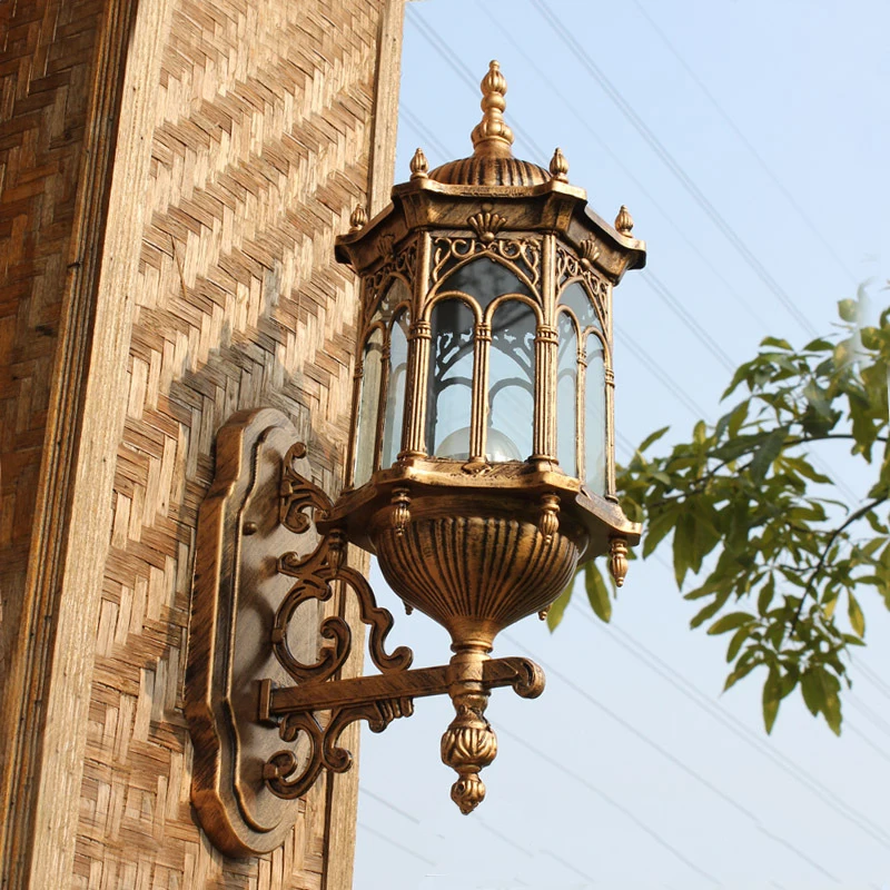 Уличная суперъяркая настенная лампа садовый светильник в европейском стиле