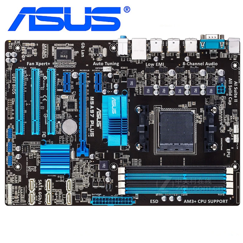 Материнские платы ASUS M5A97 Plus DDR3 для AMD 970 десктопная материнская плата системная USB 2