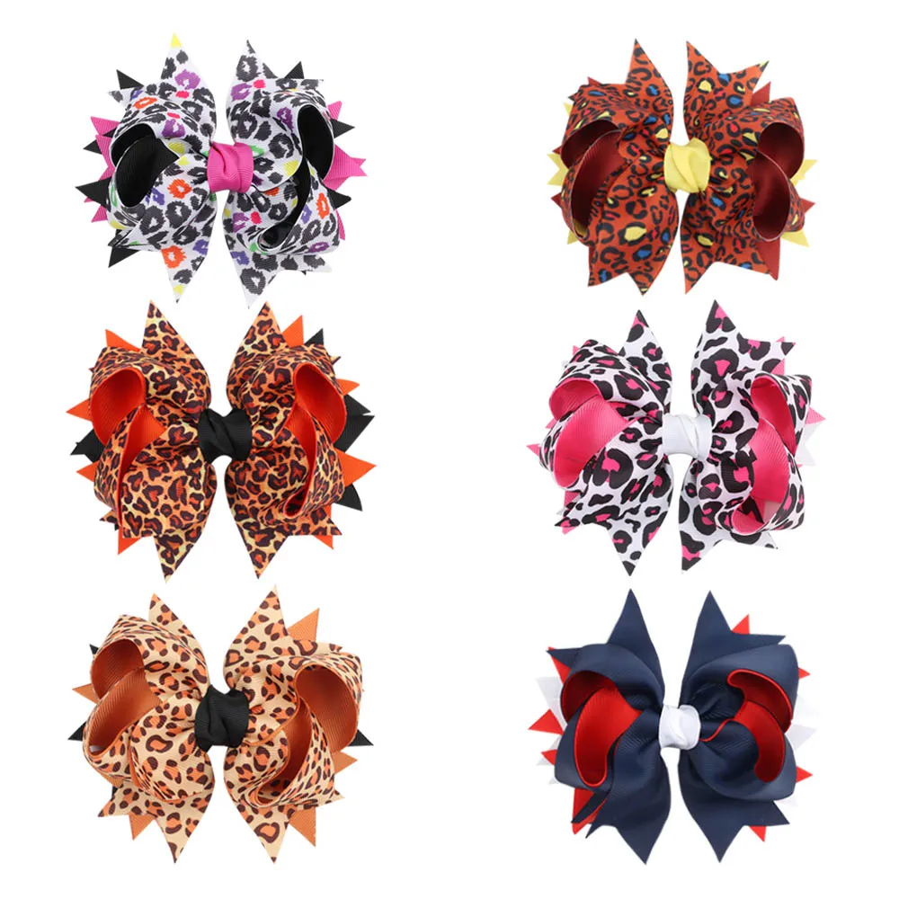 Oaoleer 5 " Cute Baby Hair Bows Clips Leopard Dovetail Bows Hairpins Barrettes for Baby Girls Handmade Ribbon Hair Accessories
Oaoleer 5 " Cute Baby Hair Bows Clips Leopard Dovetail Bows Hairpins Barrettes for Baby Girls Handmade Ribbon Hair Accessories