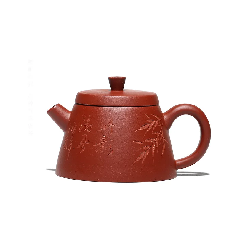 Zisha teapot semi manual semi ladle teapot raw material Zisha carved bamboo Kungfu teapot small tea set goods
Zisha teapot semi manual semi ladle teapot raw material Zisha carved bamboo Kungfu teapot small tea set goods