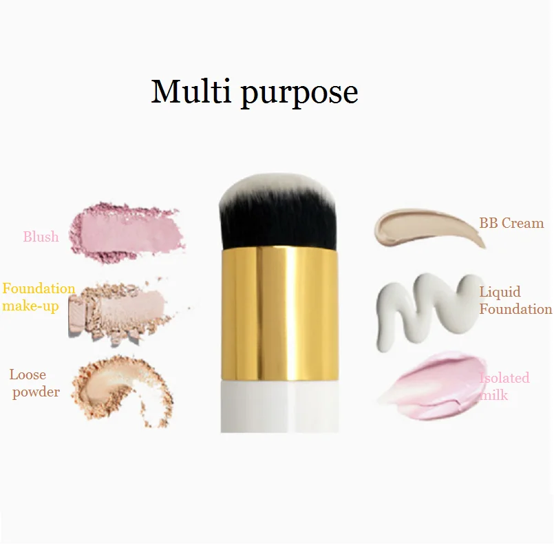 1pcs Powder blush multi brush Makeup Brush Explosion Models Chubby Pier Foundation Brush Flat Portable BB Cream Makeup Brushes 
1pcs Powder blush multi brush Makeup Brush Explosion Models Chubby Pier Foundation Brush Flat Portable BB Cream Makeup Brushes