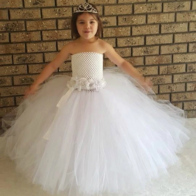 Платье принцессы с цветочным узором для девочек платье свадебной вечеринки