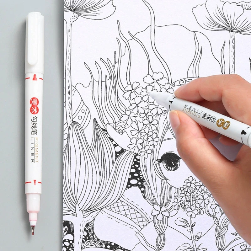 12 Colors Dual-Tip Liner Markers Pen Set Dual-ended Marker Pen for Note Taking D7WC
12 Colors Dual-Tip Liner Markers Pen Set Dual-ended Marker Pen for Note Taking D7WC