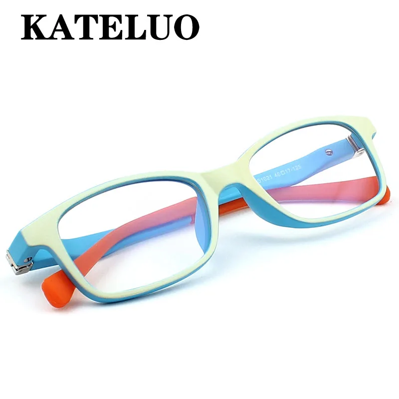 

KATELUO Children's Anti Computer Blue Laser Laser Fatigue Baby Eyeglasses Goggles TR90 Optical Children Glasses Frames F1021
