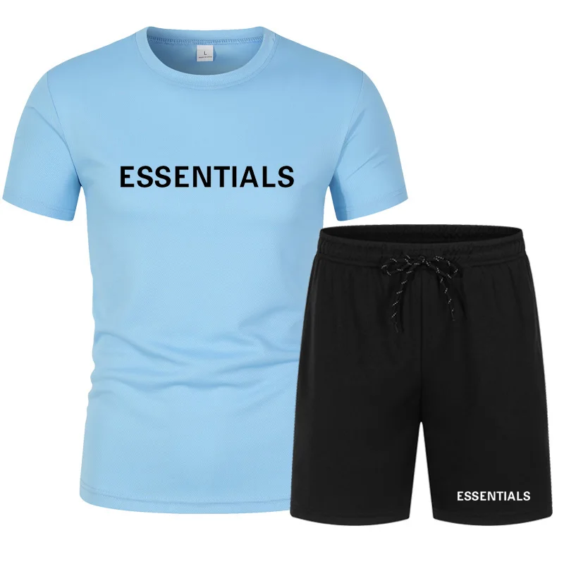 2021 popular new plus-size men's T-shirt + Sports Shorts Set summer high quality T-shirt sports running men's set ESSENTIALS
2021 popular new plus-size men's T-shirt + Sports Shorts Set summer high quality T-shirt sports running men's set ESSENTIALS