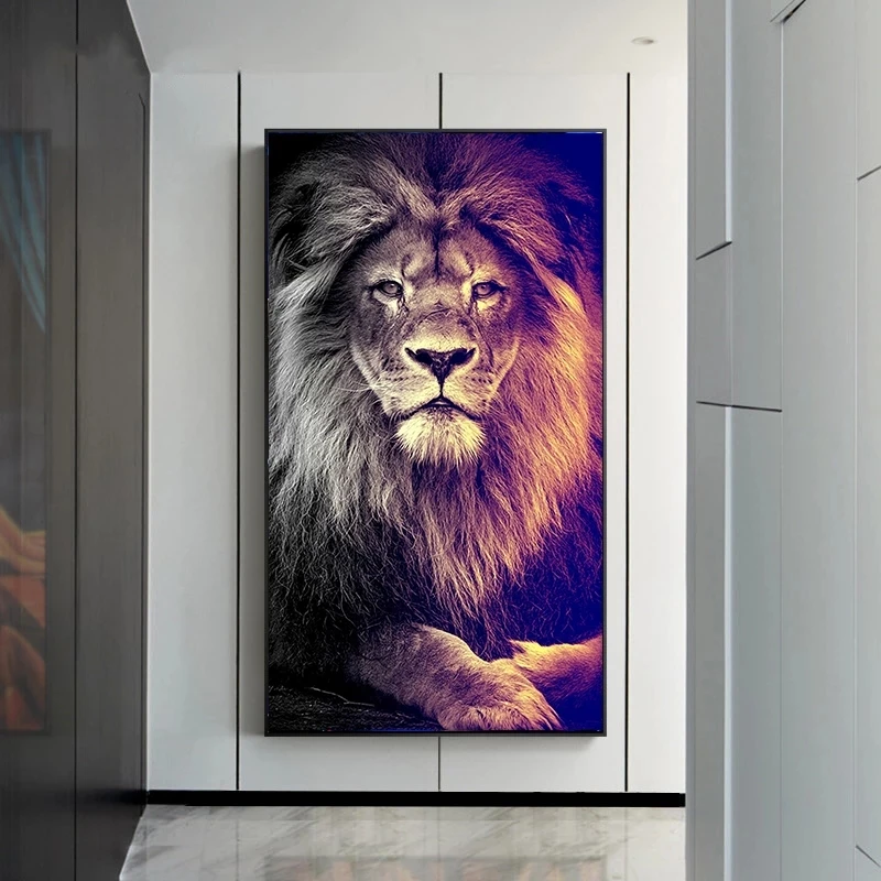 Wild Animal Lion King Canvas Painting Abstract Animal Prints and Posters Modern Wall Art Picture for Living Room Home Decoration
Wild Animal Lion King Canvas Painting Abstract Animal Prints and Posters Modern Wall Art Picture for Living Room Home Decoration