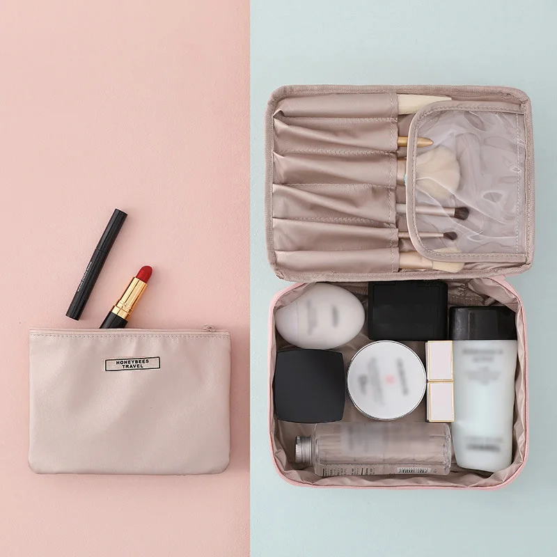 Large Capacity Cosmetic Cases Waterproof Cosmetic Bag Cosmetic Bags Shockproof And Abrasion Travel Storage Bag
Large Capacity Cosmetic Cases Waterproof Cosmetic Bag Cosmetic Bags Shockproof And Abrasion Travel Storage Bag