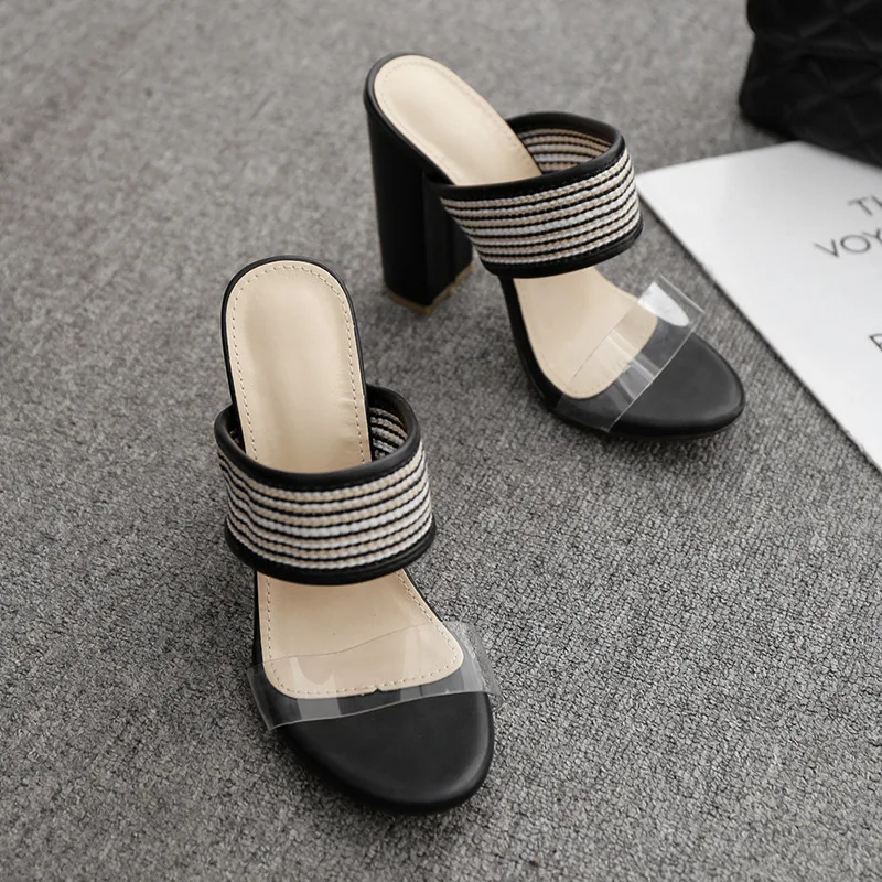 Shoes Multicolored Sandals Slippers Heels Square heel Slipers Women Slides High Block 2021 PVC Rubber Fabric PU Rome Mixed Color
Shoes Multicolored Sandals Slippers Heels Square heel Slipers Women Slides High Block 2021 PVC Rubber Fabric PU Rome Mixed Color