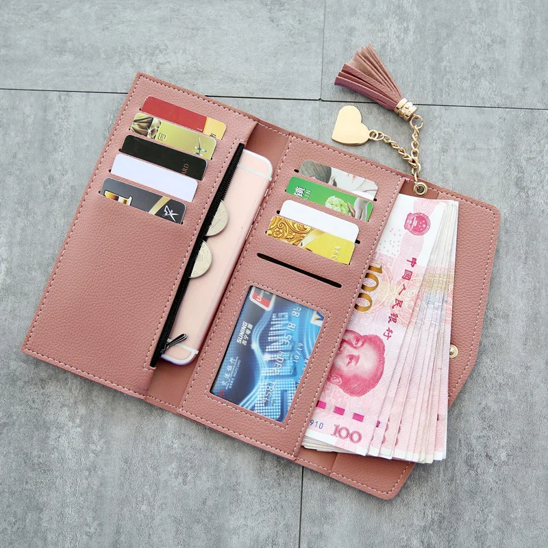 Brand Designer tassel Long Wallets Women Many Departments Clutch Wallet Female Large Card Purse Ladies Handbag
Brand Designer tassel Long Wallets Women Many Departments Clutch Wallet Female Large Card Purse Ladies Handbag