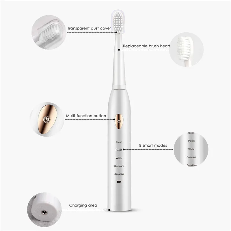 2021NEW Electric Toothbrush Rechargeable Electric Tooth Brush Teeth Oral Hygiene Dental Care Electronic Adult toothbrush Sonic
2021NEW Electric Toothbrush Rechargeable Electric Tooth Brush Teeth Oral Hygiene Dental Care Electronic Adult toothbrush Sonic