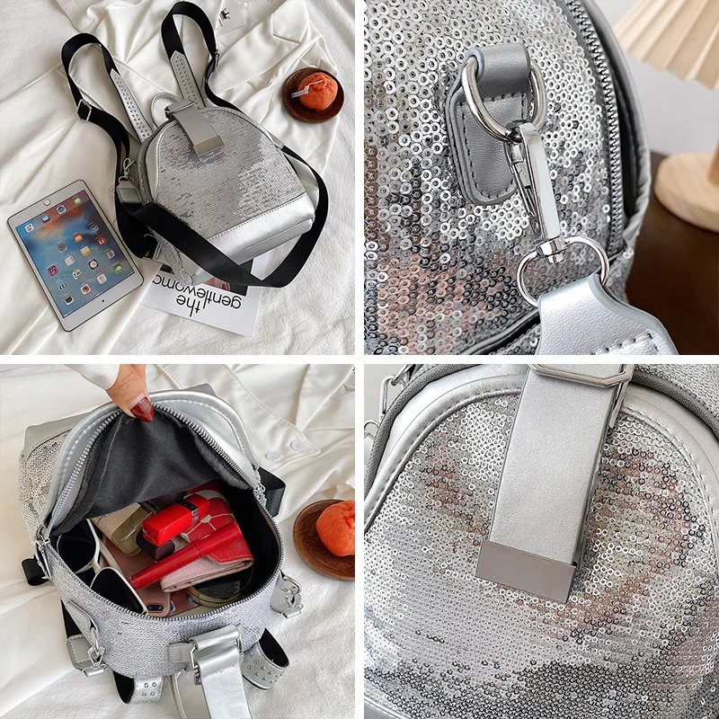 New Fashion Women Leather Backpack Small School Bag Backpacks for Teenage Girls Bling Bing Double Shoulder Bags Mochila Feminina
New Fashion Women Leather Backpack Small School Bag Backpacks for Teenage Girls Bling Bing Double Shoulder Bags Mochila Feminina