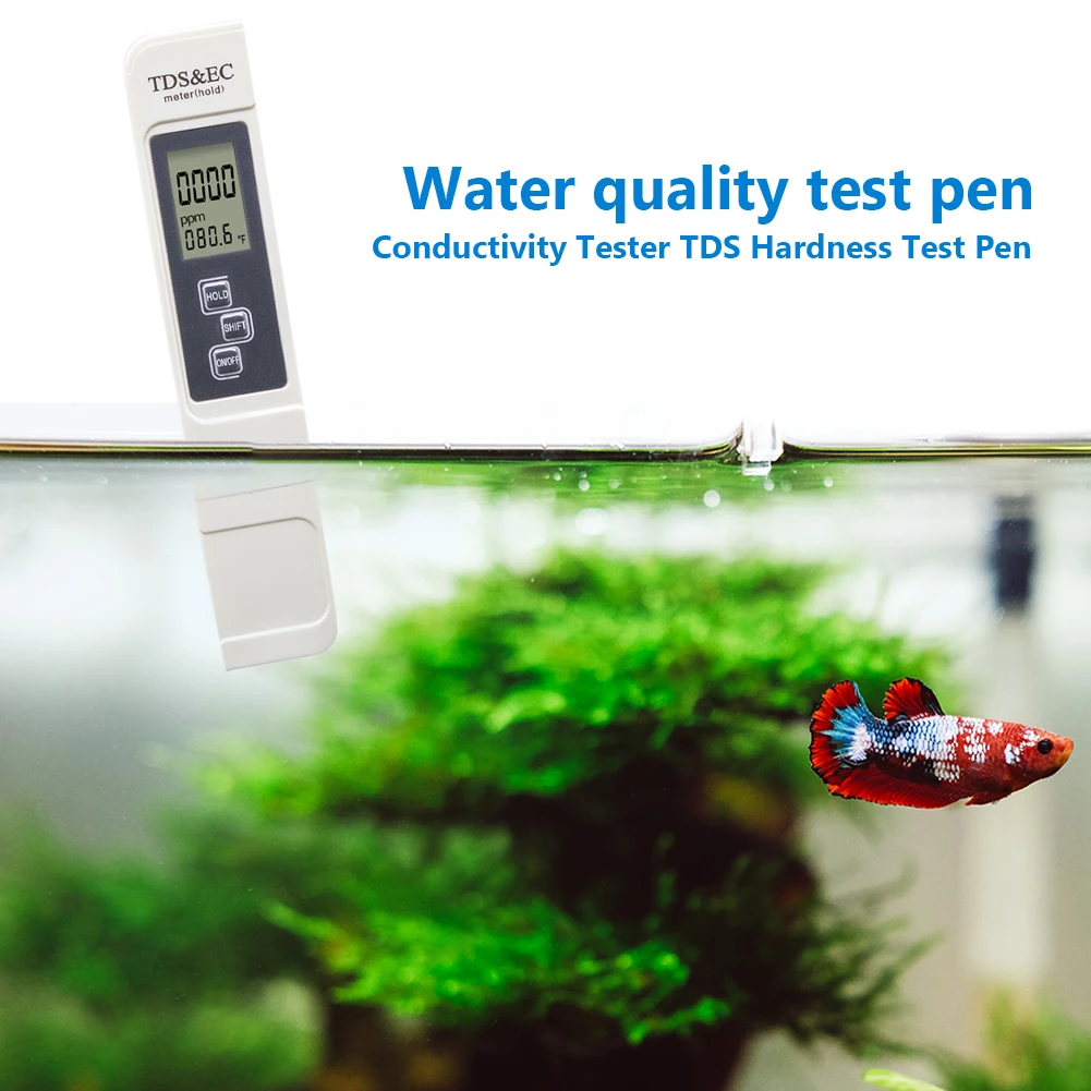 LCD Digital TDS Tester Drinking Water Quality PH Test Pen EC Conductivity Meter Hydroponic Water Monitor Electronic Device
LCD Digital TDS Tester Drinking Water Quality PH Test Pen EC Conductivity Meter Hydroponic Water Monitor Electronic Device