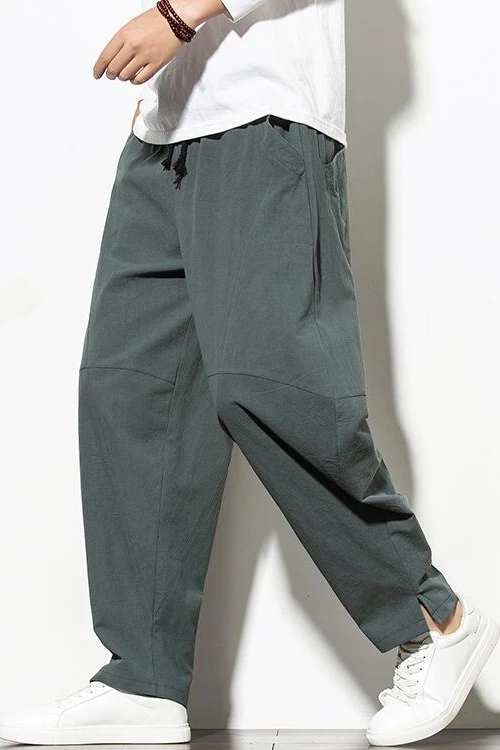 Summer casual pants trousers large size loose fashion men's pants linen cotton linen harem pants thin section trend
Summer casual pants trousers large size loose fashion men's pants linen cotton linen harem pants thin section trend