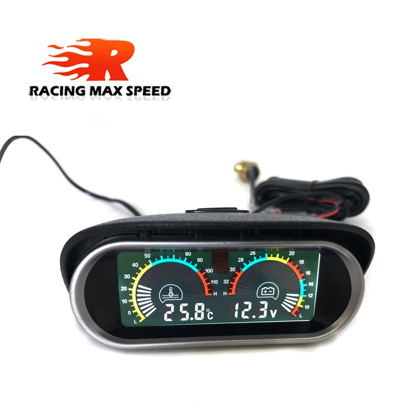 12v/24v Auto Car 2 in 1 LCD Digital Display Voltmeter Gauge & Water Temp Temperature gauge Universal
12v/24v Auto Car 2 in 1 LCD Digital Display Voltmeter Gauge & Water Temp Temperature gauge Universal