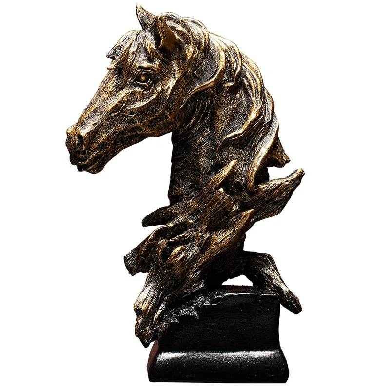 Vintage Sculpture Living Room Decoration Art Crafts Thinker Figure Statue Horse Head Fengshui Ornaments Home Decor Furnishing
Vintage Sculpture Living Room Decoration Art Crafts Thinker Figure Statue Horse Head Fengshui Ornaments Home Decor Furnishing