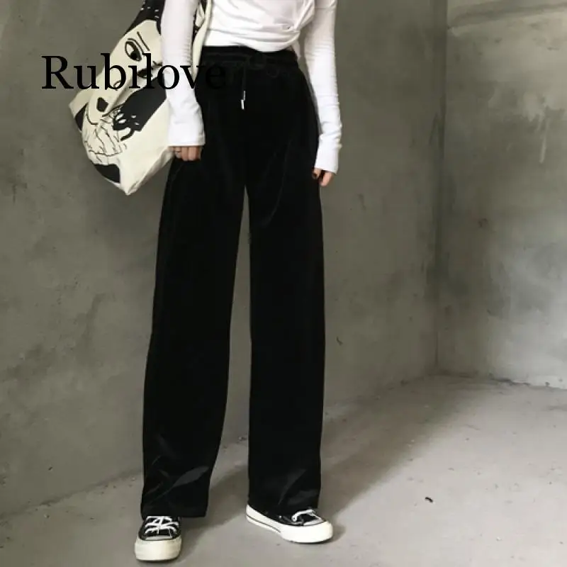 Pants Women High Waist Drawstring Loose Full Length Retro Trousers Womens Simple All-match Korean Trendy Pant Ladies Sofy
Pants Women High Waist Drawstring Loose Full Length Retro Trousers Womens Simple All-match Korean Trendy Pant Ladies Sofy