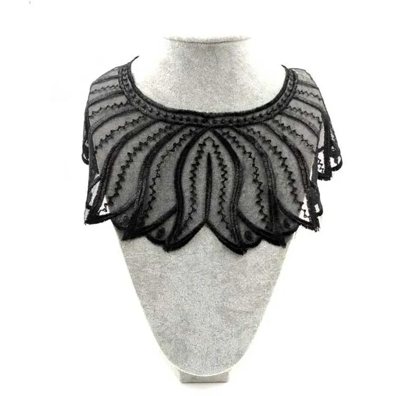 5Pcs Black Lace Neckline Fake Collar Fabric Dress Applique Motif Blouse Sewing Trims DIY Costume Decoration Accessories 23x40cm
5Pcs Black Lace Neckline Fake Collar Fabric Dress Applique Motif Blouse Sewing Trims DIY Costume Decoration Accessories 23x40cm