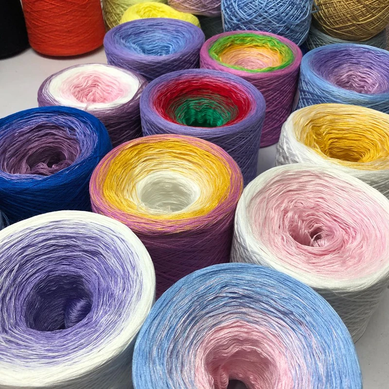 Meetee 1pc=300g Colorful Organic Cotton Gradient Yarn Scarf Skirt Clothes Lace Thread Hand-woven Soft Yarn DIY Sewing Material
Meetee 1pc=300g Colorful Organic Cotton Gradient Yarn Scarf Skirt Clothes Lace Thread Hand-woven Soft Yarn DIY Sewing Material