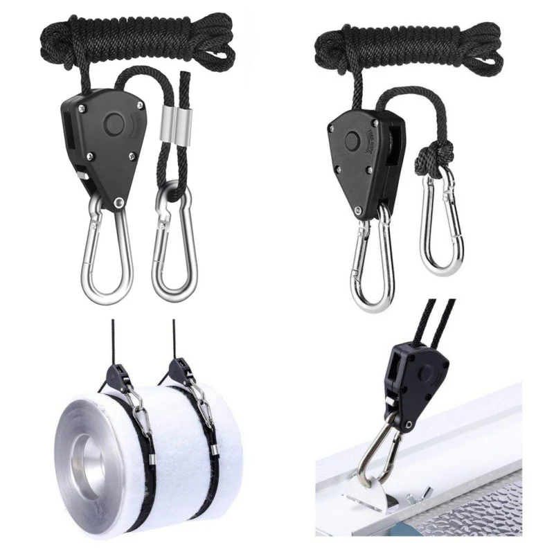 2pcs 1/8 Inch 8Feet Long Heavy Duty Adjustable Ratchet Rope Hanger For Grow Light Kit Hanging Ratchet Canoe Bow Stern Tie Down
2pcs 1/8 Inch 8Feet Long Heavy Duty Adjustable Ratchet Rope Hanger For Grow Light Kit Hanging Ratchet Canoe Bow Stern Tie Down
