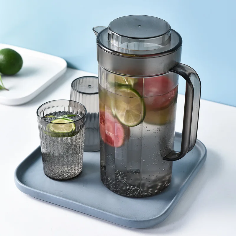 2L Large Capacity Plastic Cold Water Tea Bottle High Temperature Resistance Juice Water Jug Set With 2 Cups
2L Large Capacity Plastic Cold Water Tea Bottle High Temperature Resistance Juice Water Jug Set With 2 Cups