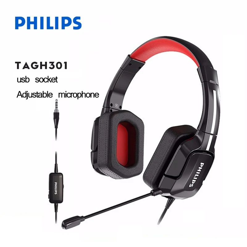 PHILIPS Gaming TAGH401 Wired Headphone Computer USB Plug Headset With Microphone Multimedia Flagship For PC Black
PHILIPS Gaming TAGH401 Wired Headphone Computer USB Plug Headset With Microphone Multimedia Flagship For PC Black