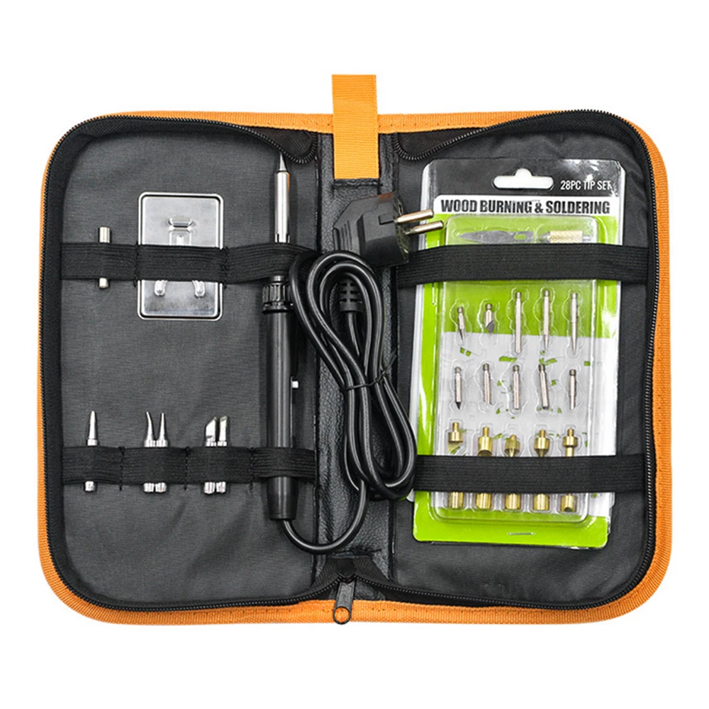48Pcs Wood Burning Kit Carving Pyrography Pen Kit 60W Adjustable Temperature Soldering Iron Welding Wood Embossing Burning set
48Pcs Wood Burning Kit Carving Pyrography Pen Kit 60W Adjustable Temperature Soldering Iron Welding Wood Embossing Burning set
