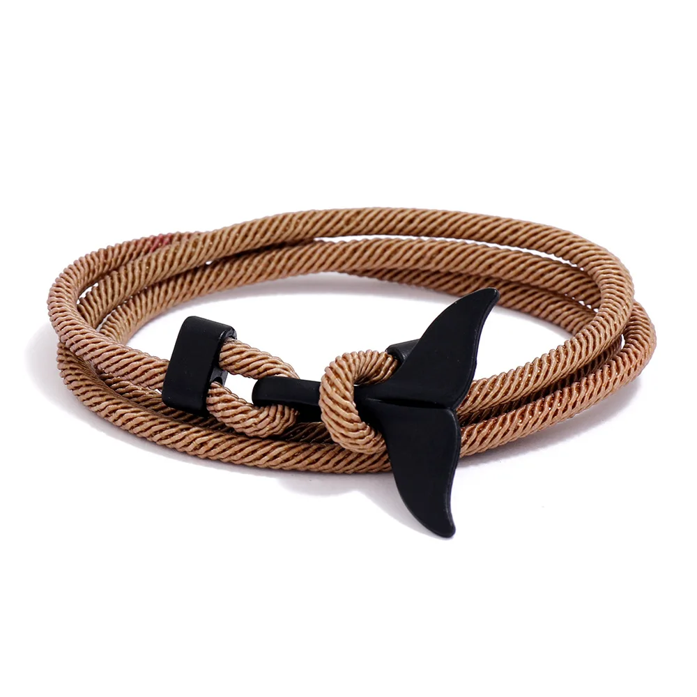 2020Sailor Style Camping Parachute Rope Whale Tail Anchor Bracelet For Men Women 550 Paracord Jewelry Metal Wrapping Hooks
2020Sailor Style Camping Parachute Rope Whale Tail Anchor Bracelet For Men Women 550 Paracord Jewelry Metal Wrapping Hooks