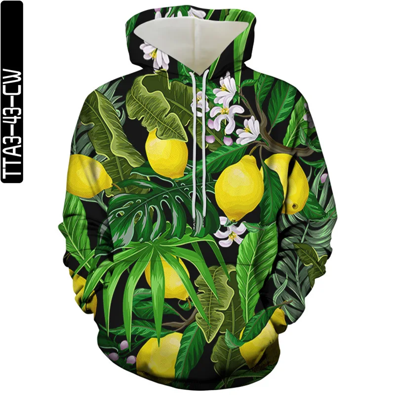men's tracksuit 2021 new fashion fruit pattern 3D printing personality casual hooded loose Women's sweatshirt
men's tracksuit 2021 new fashion fruit pattern 3D printing personality casual hooded loose Women's sweatshirt