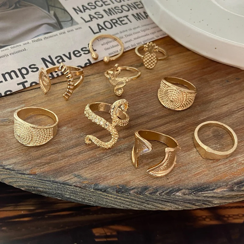Origin Summer Statement Metallic Pineapple Snake Ring for Open Gold Irregular Geometric Eye Circle Index Finger Ring Jewellery
Origin Summer Statement Metallic Pineapple Snake Ring for Open Gold Irregular Geometric Eye Circle Index Finger Ring Jewellery