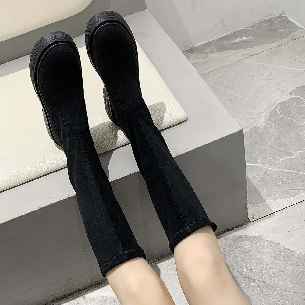 SARAIRIS Brand New Ladies Fashion Trendy Cool Street Boots Mid Calf Boots Women Pu Leather Platform Chunky Heels Shoes Woman
SARAIRIS Brand New Ladies Fashion Trendy Cool Street Boots Mid Calf Boots Women Pu Leather Platform Chunky Heels Shoes Woman