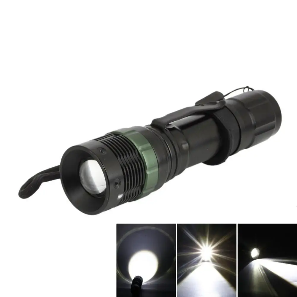 SA-9 7W Flat Focusing White Light Flashlight Camping Lamp Black 
SA-9 7W Flat Focusing White Light Flashlight Camping Lamp Black