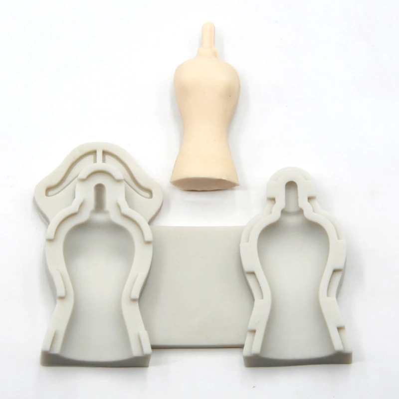 Body Shape Resin Silicone Mold DIY Model Body Stand Display Cake Fondant Molds