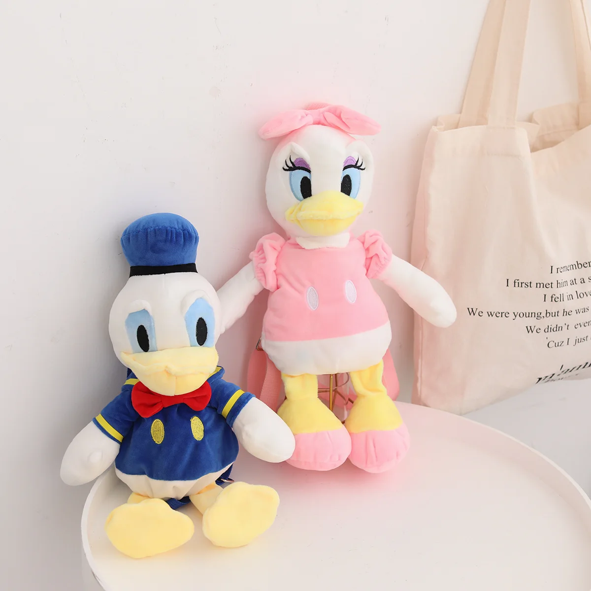 Disney Donald Duck Schoolbag Backpack Daisy Plush Toy Kawaii Cartoon Animal Mickey Minnie Mouse Stuffed Dolls Kid Christmas Gift
Disney Donald Duck Schoolbag Backpack Daisy Plush Toy Kawaii Cartoon Animal Mickey Minnie Mouse Stuffed Dolls Kid Christmas Gift