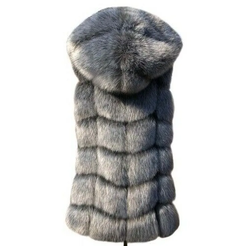 New Women Sleeveless Faux Fur Coat Hooded Faux Fur Plus Size Faux Fur Vest Jacket Autumn Winter Fashion Warm Overcoat Outwear
New Women Sleeveless Faux Fur Coat Hooded Faux Fur Plus Size Faux Fur Vest Jacket Autumn Winter Fashion Warm Overcoat Outwear