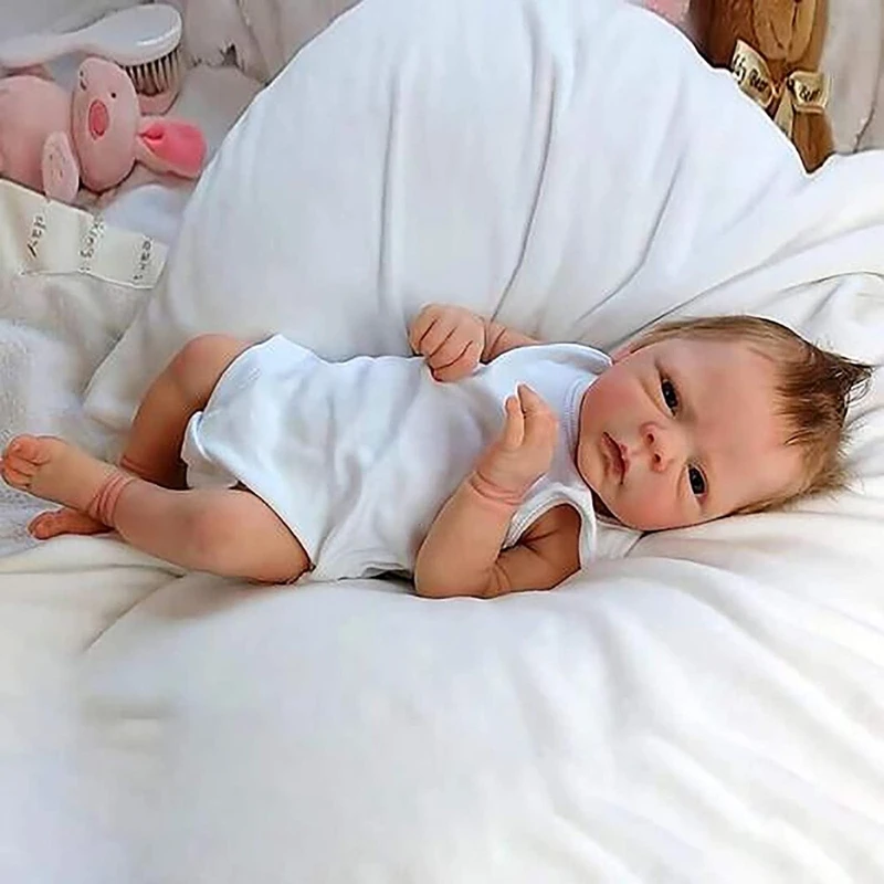 Reborn Baby Dolls 18inch Handmade Newborn Doll Full Silicone Body Doll Realistic Lifelike Toddler Babies Kids Toy Gifts
Reborn Baby Dolls 18inch Handmade Newborn Doll Full Silicone Body Doll Realistic Lifelike Toddler Babies Kids Toy Gifts