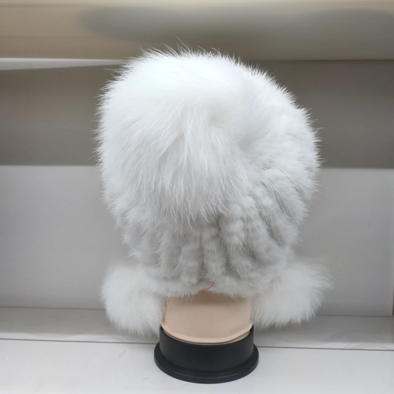 Настоящий натуральный piel de visón sombrero invierno mujeres gorra elegante nuevo центеллы азиатской moda