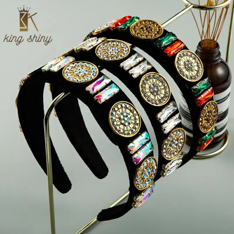 Temperament Baroque Colorful Crystal Headband Vintage Gold Coin Multi Color Rhinestone Hair Band Woman Party Hair Accessories
Temperament Baroque Colorful Crystal Headband Vintage Gold Coin Multi Color Rhinestone Hair Band Woman Party Hair Accessories